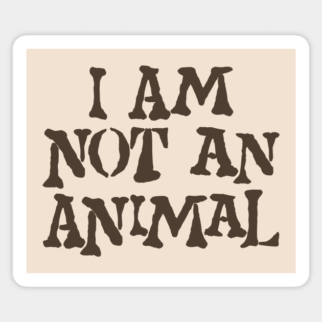 I am not an animal Sticker by Indie Pop